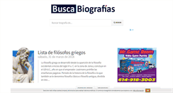 Desktop Screenshot of buscabiografias.com